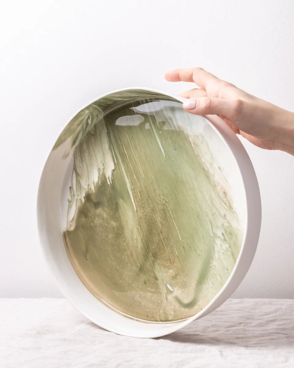 TA-DAAN Alba porcelain fruit bowl
