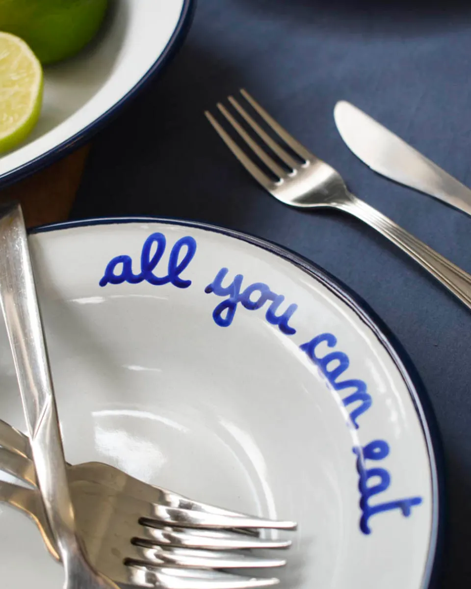 TA-DAAN All you can eat enamel deep plate