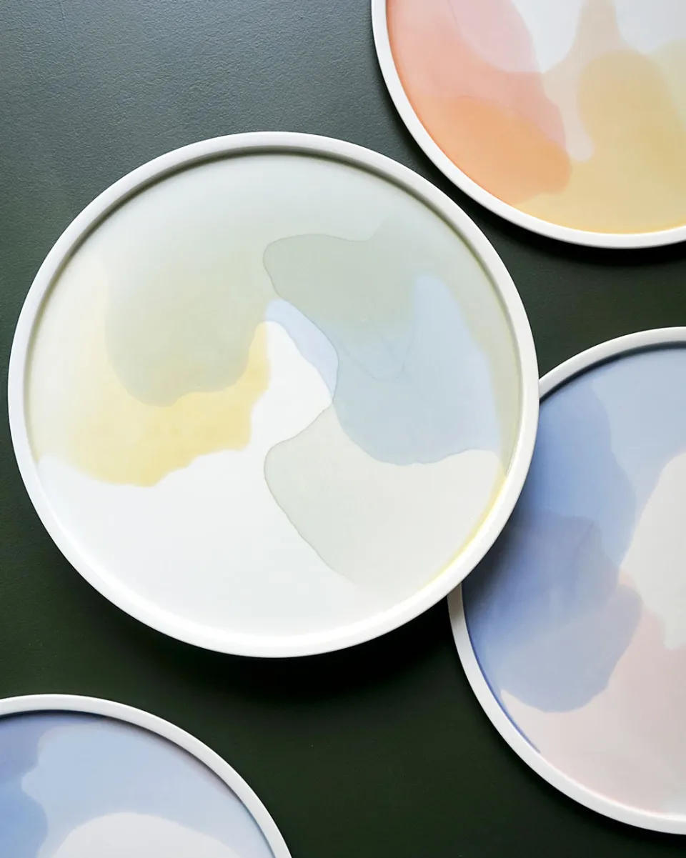 TA-DAAN AQUA porcelain platter
