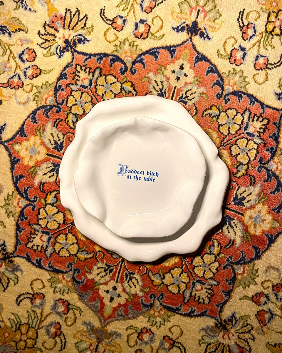 TA-DAAN Baddest bitch on the table Explicit Deep Plate