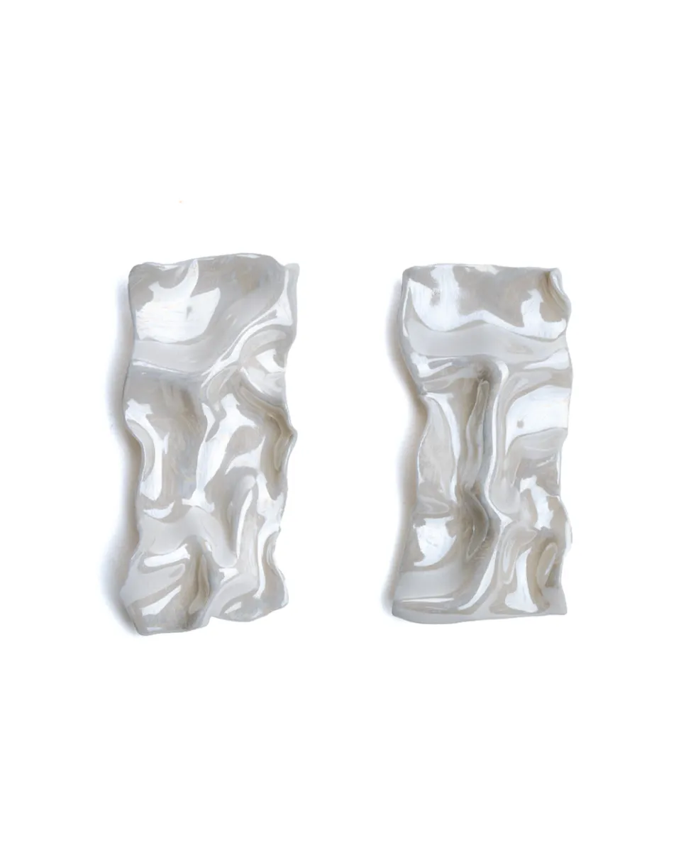 TA-DAAN Bang Bang Iris Ceramic Earrings