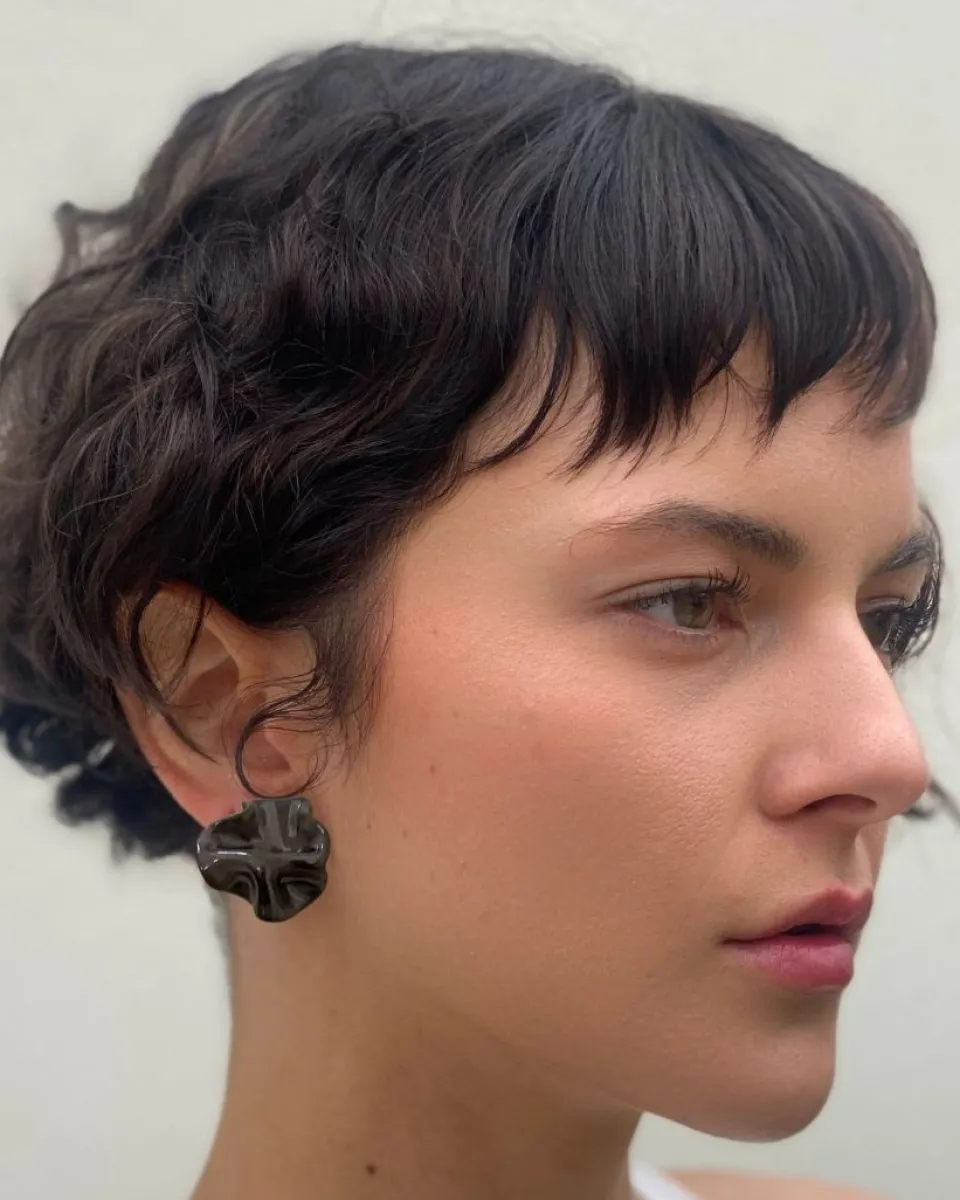 TA-DAAN Black Lilu Ceramic Earrings
