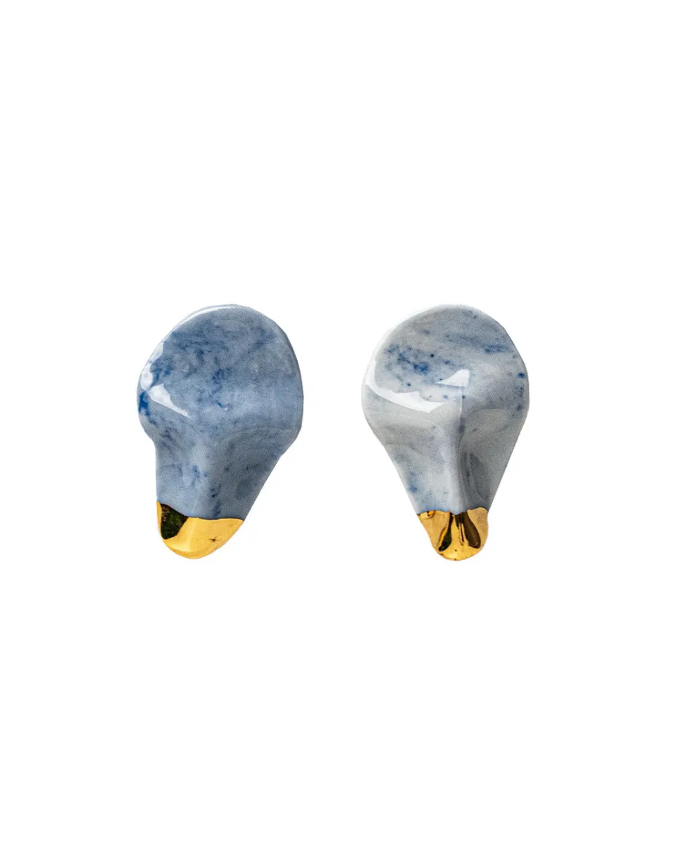 TA-DAAN Blue June Ceramic Earrings