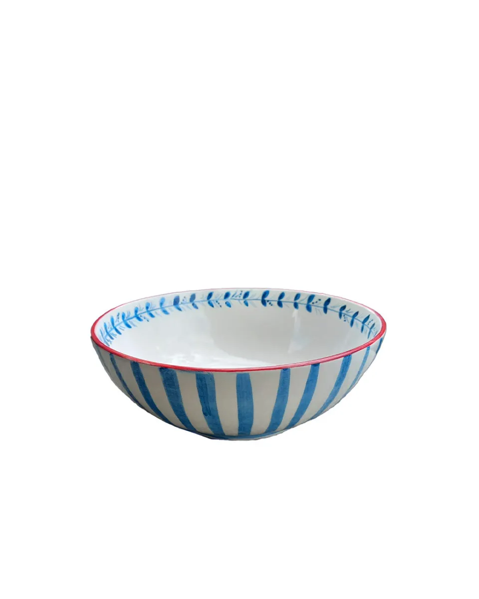 TA-DAAN Blue Striped bowls - Set of 4