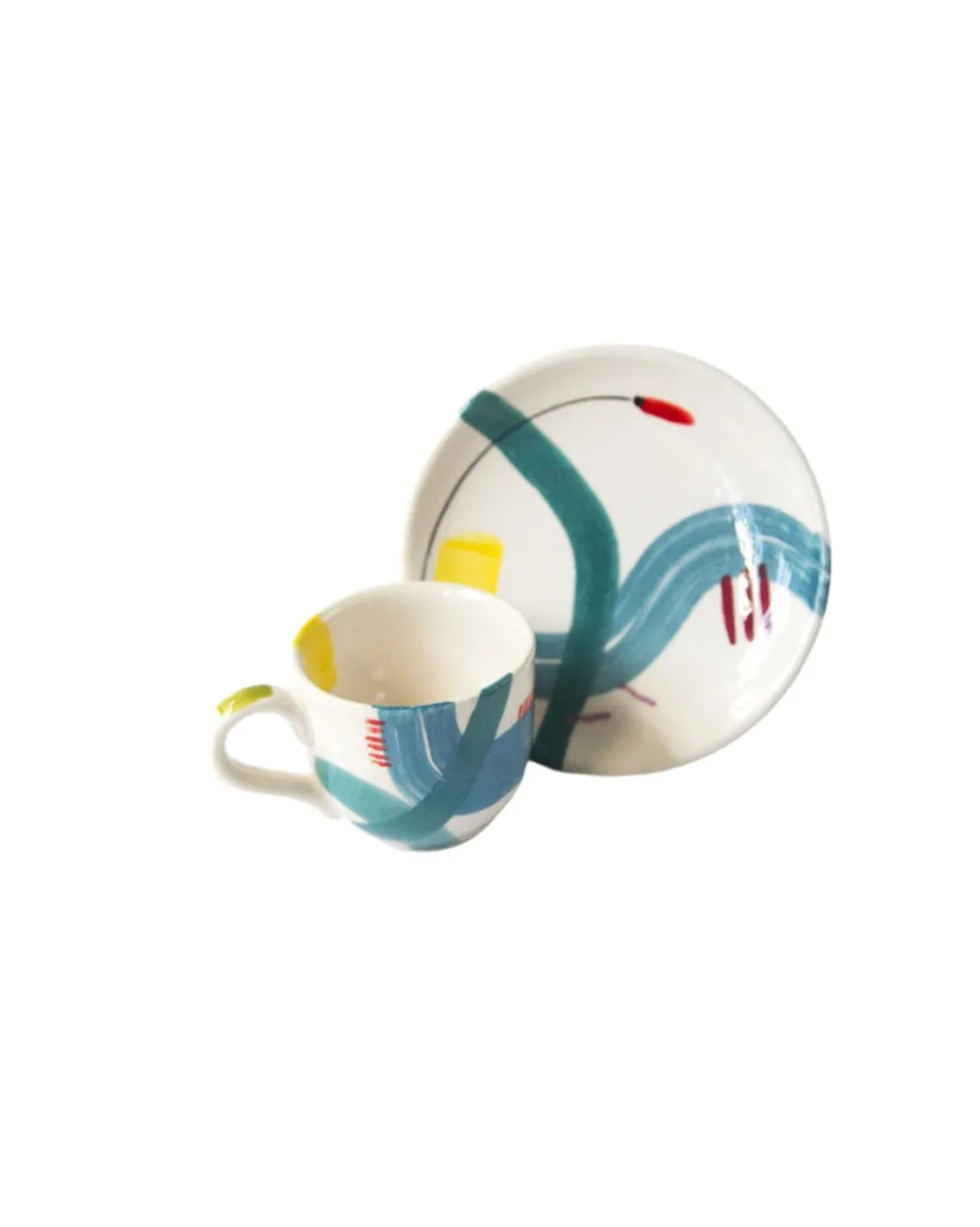TA-DAAN Blue Swing Coffee Cup