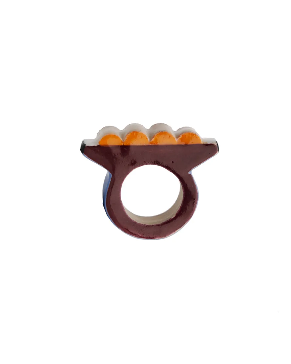TA-DAAN Bold Arcades Ceramic Ring