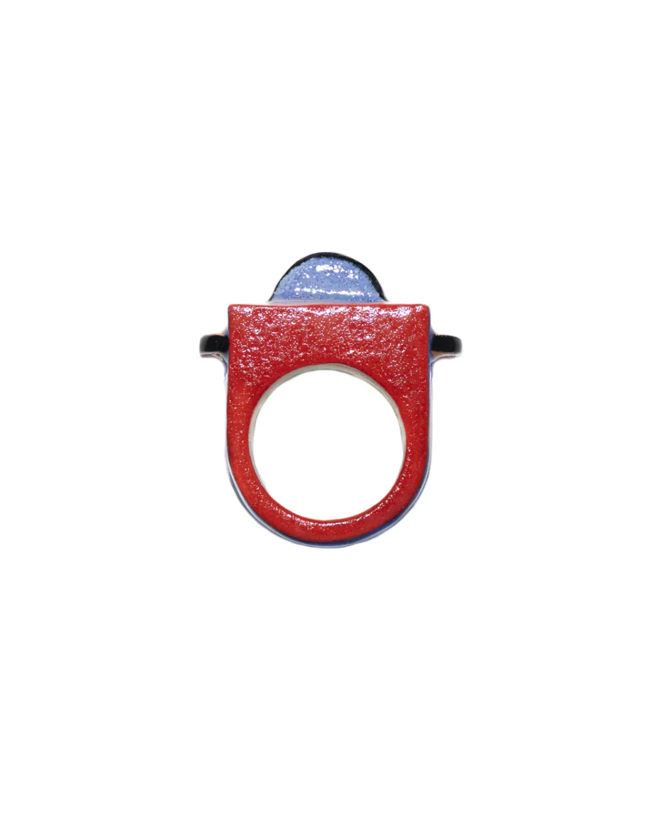 TA-DAAN Bold Arch Ceramic Ring