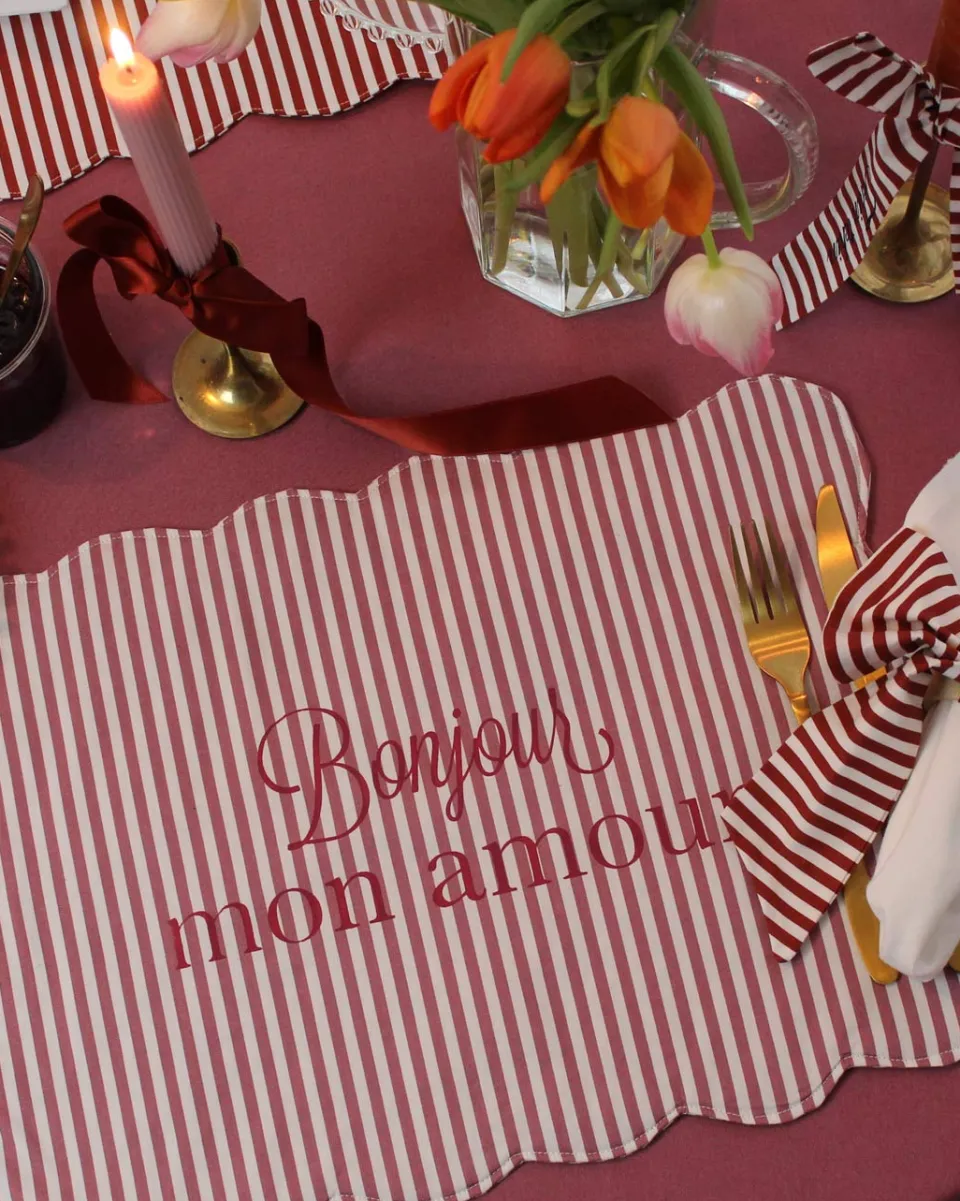 TA-DAAN Bonjour mon Amour placemat