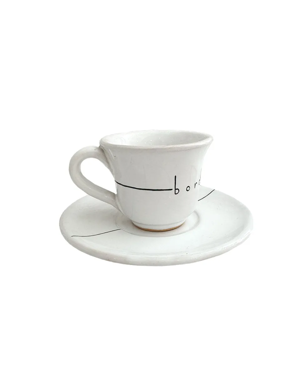TA-DAAN Borderline coffee cup and saucer