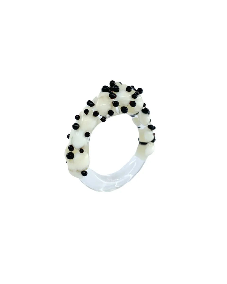 TA-DAAN Botanic Clash - Murano glass ring
