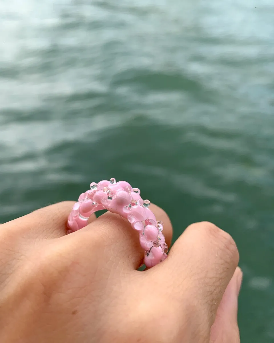 TA-DAAN Botanic Clash - Murano glass ring