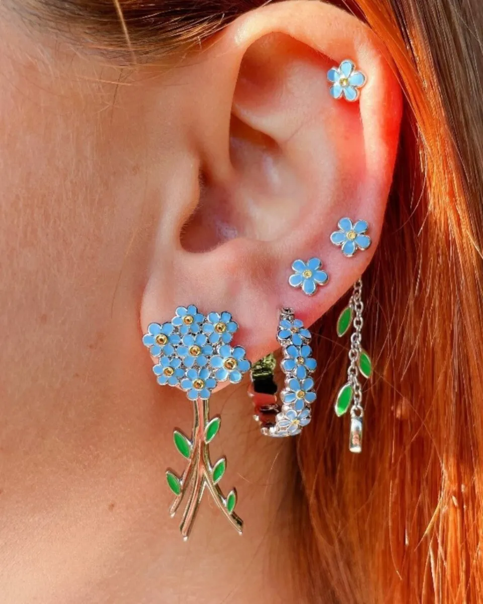TA-DAAN Bouquet Forget-me-not earrings