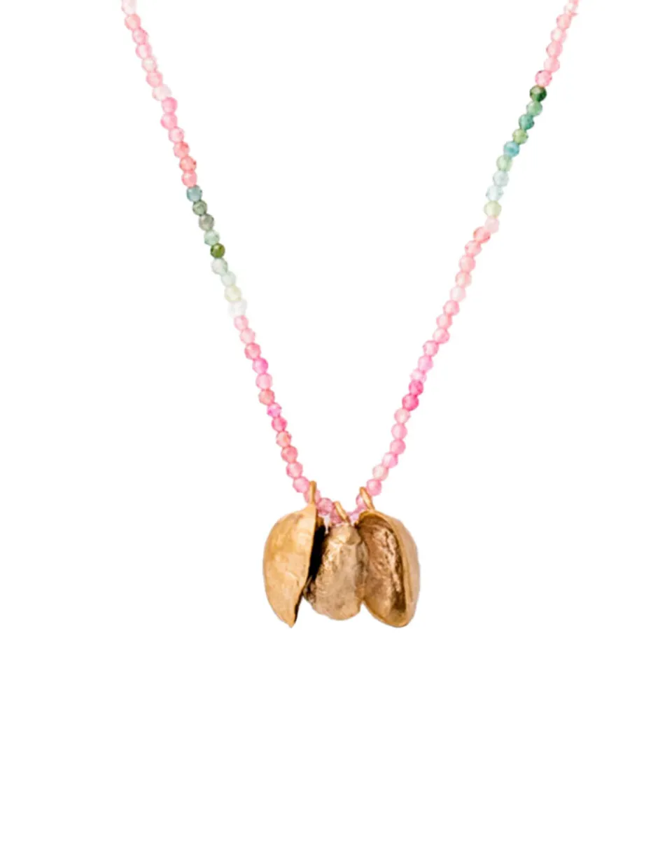 TA-DAAN Bronze Pistachio necklace