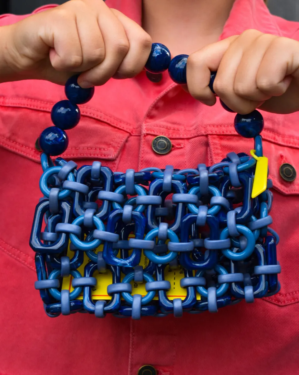 TA-DAAN Bubble Resin Handbag - Ocean shades