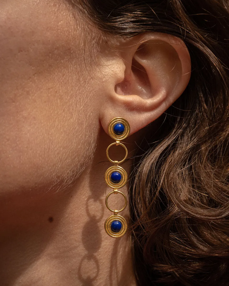 TA-DAAN Cabujón Cianea Earrings