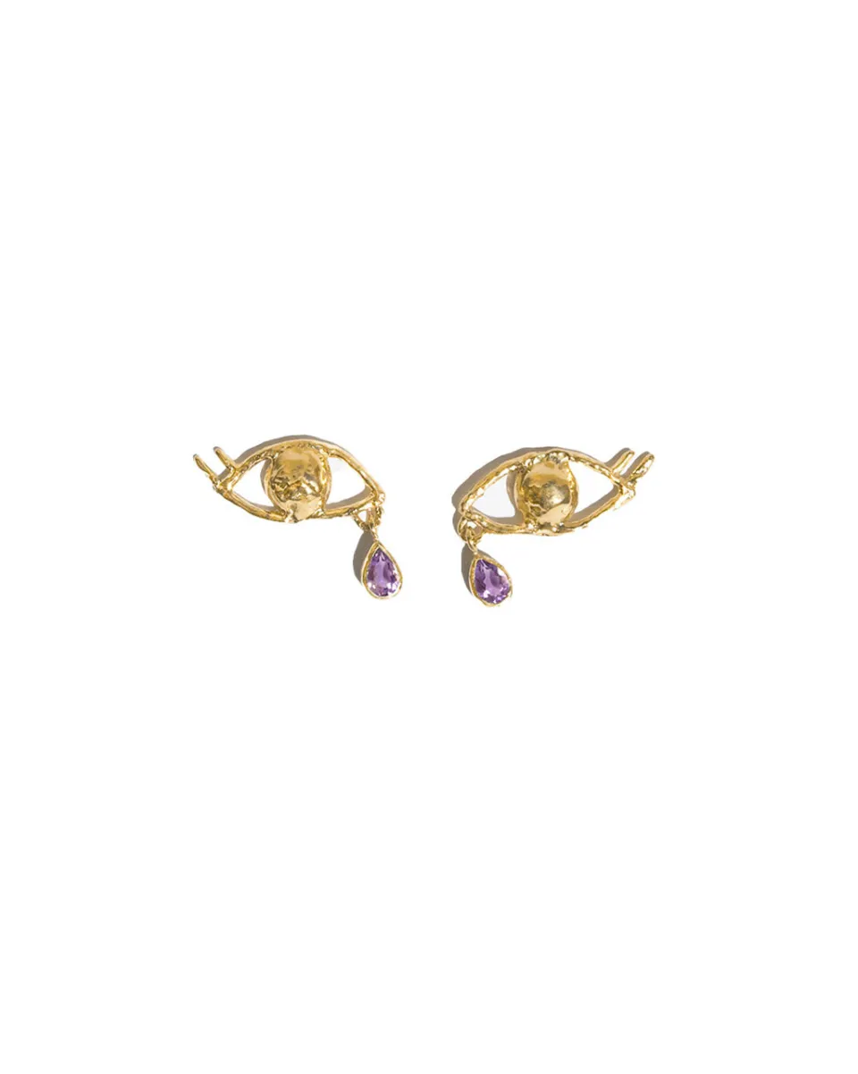 TA-DAAN Cecie Amethyst earrings