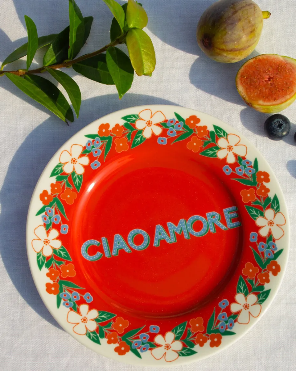 TA-DAAN Ciao amore bread plate