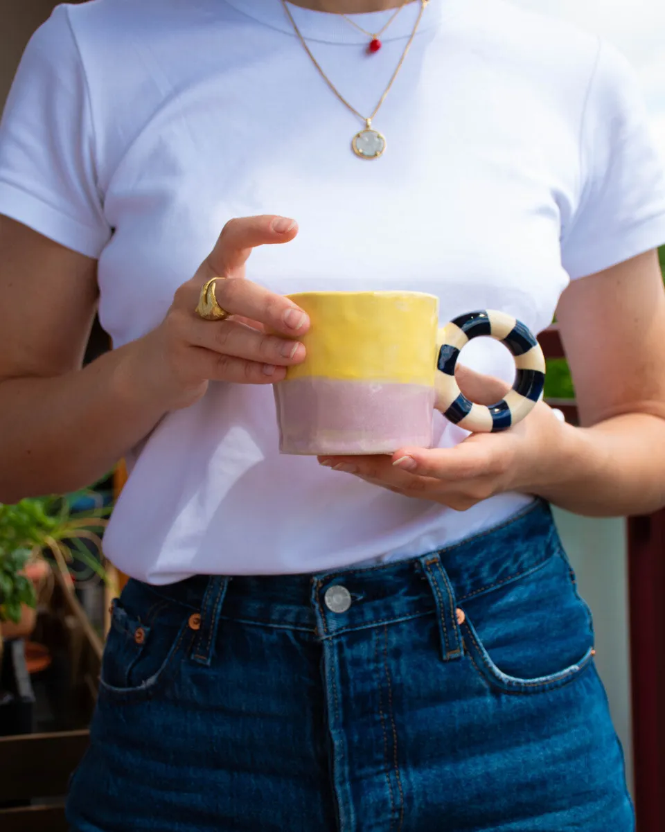 TA-DAAN Circle cup - pink & yellow gradient