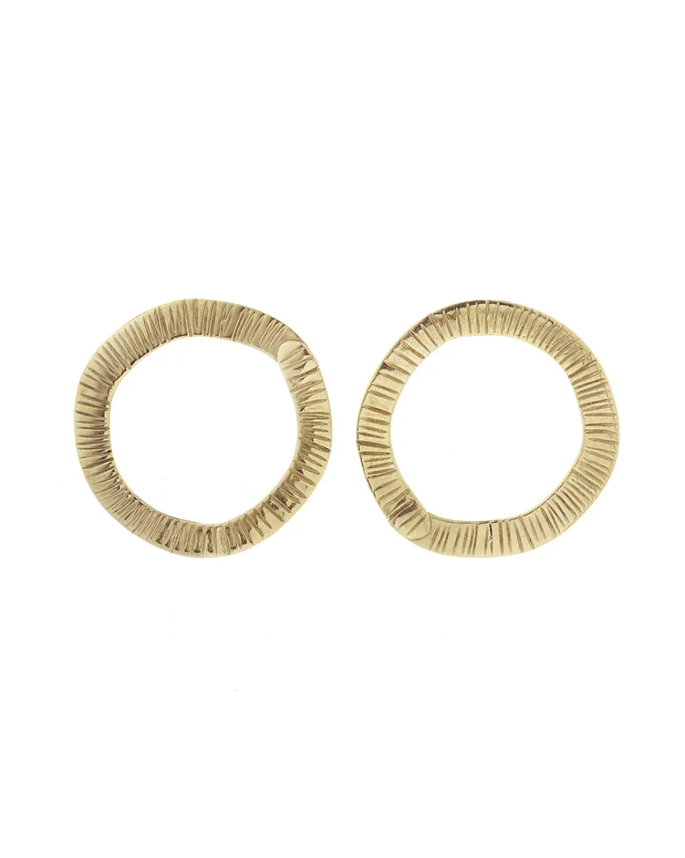 TA-DAAN Circle Striped Earrings
