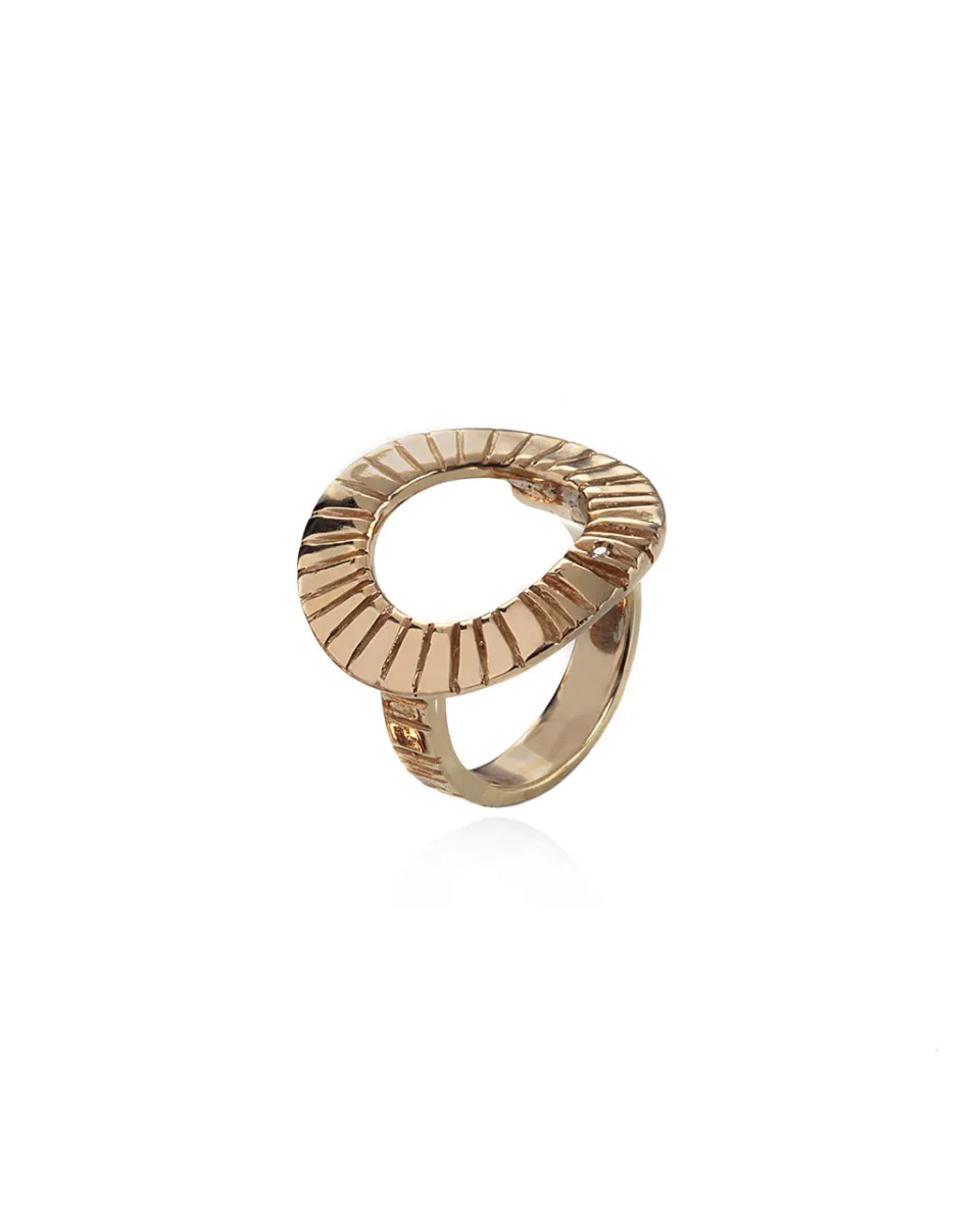 TA-DAAN Circle Striped Ring