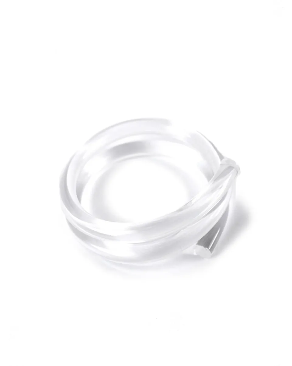 TA-DAAN Clear Spiral Bracelet