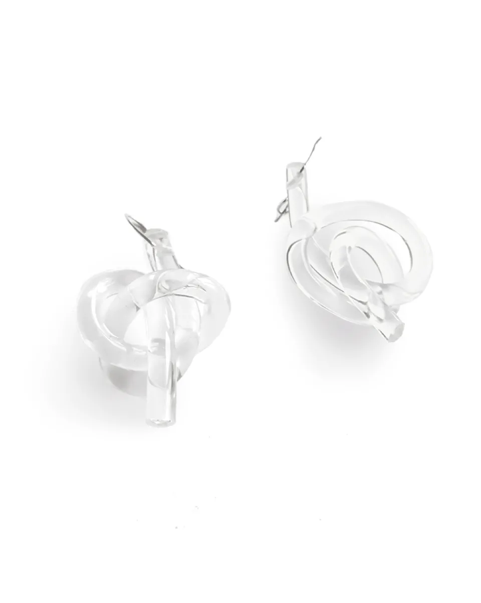 TA-DAAN Clear Tangle Earrings