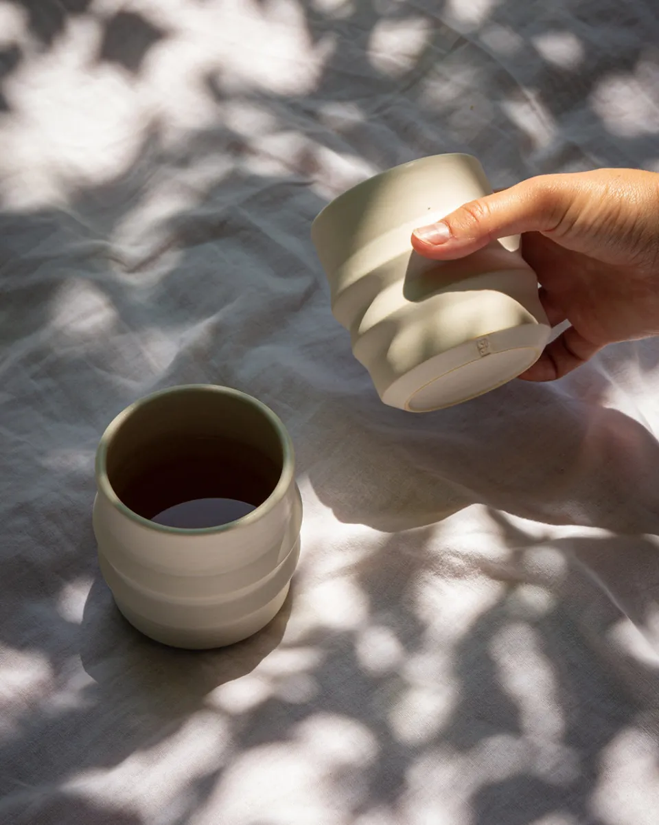 TA-DAAN Cloud Mist Grip tea cups