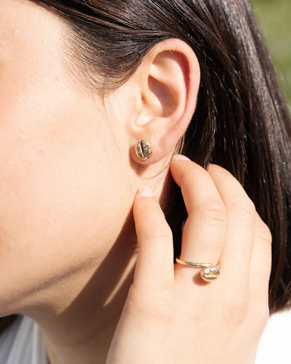 TA-DAAN Coffee beans earrings