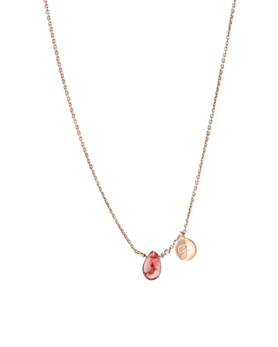 TA-DAAN Custom - Letters & Gemstone Necklace