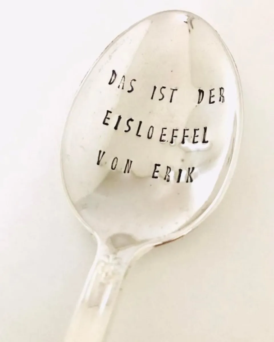 TA-DAAN Custom - Vintage Silver Hand-stamped Spoon