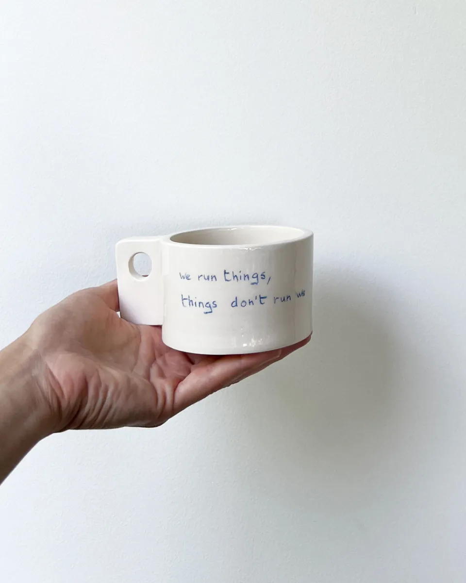 TA-DAAN Custom Oui Script Mug - Large