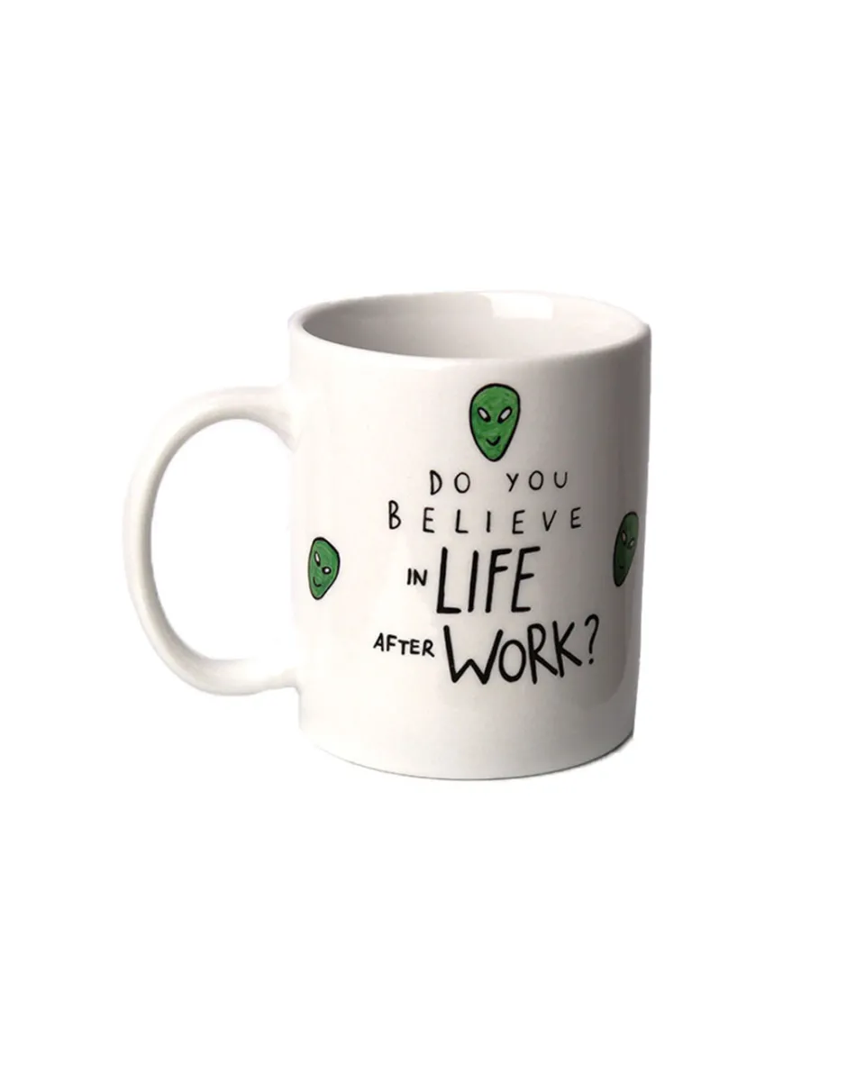 TA-DAAN Do you believe in life after work? mug