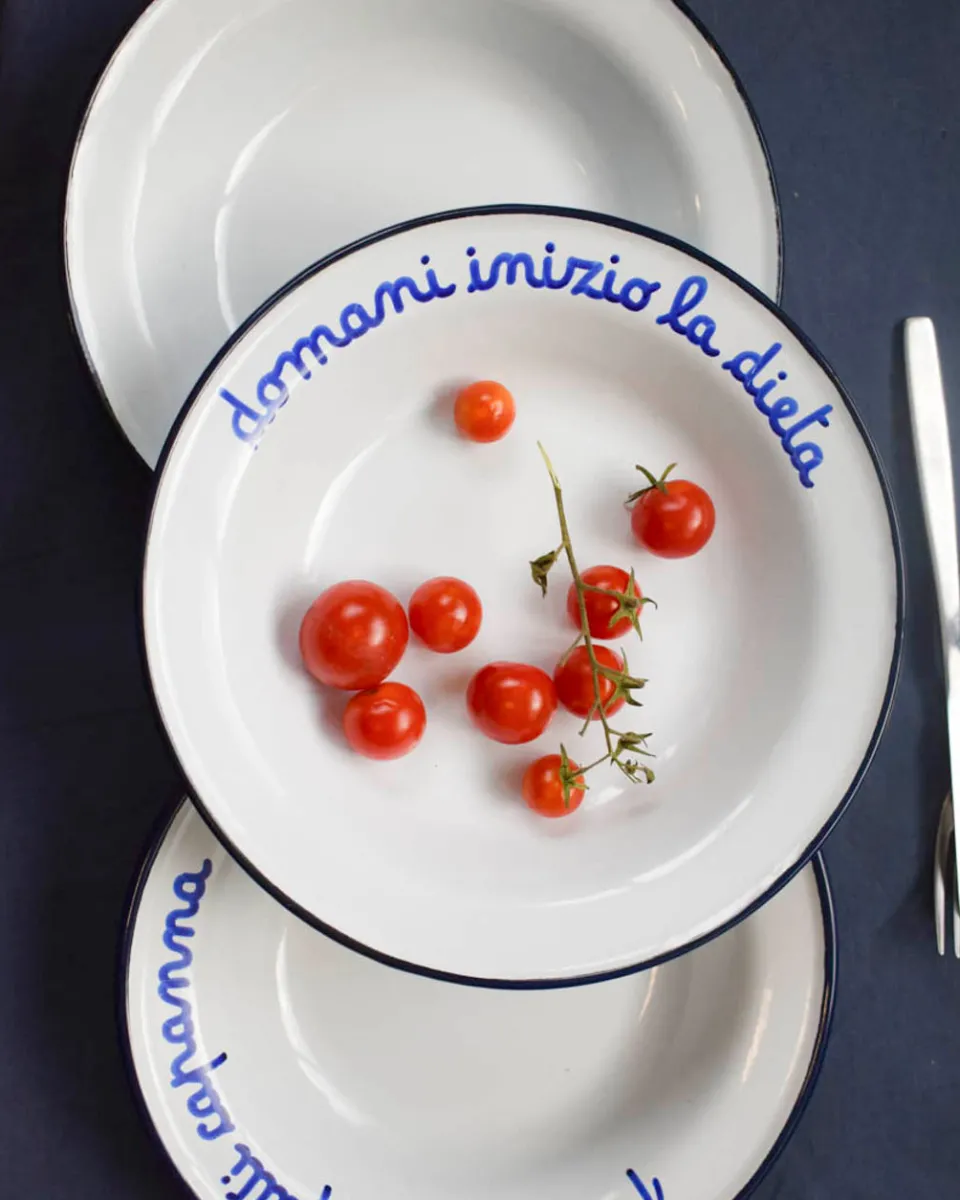 TA-DAAN Domani inizio la dieta enamel deep plate