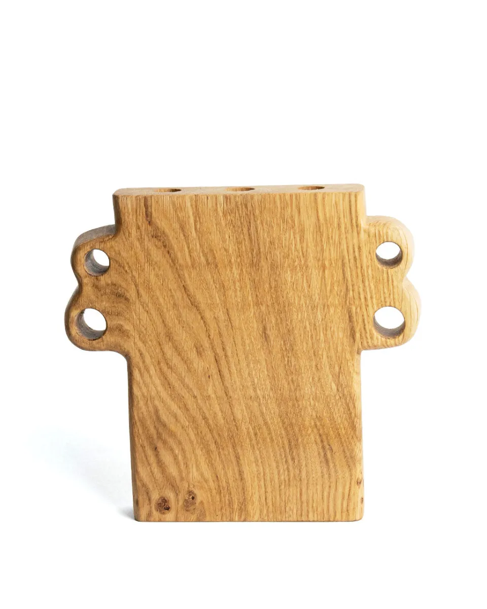 TA-DAAN Ear Three Holes Wood Vase