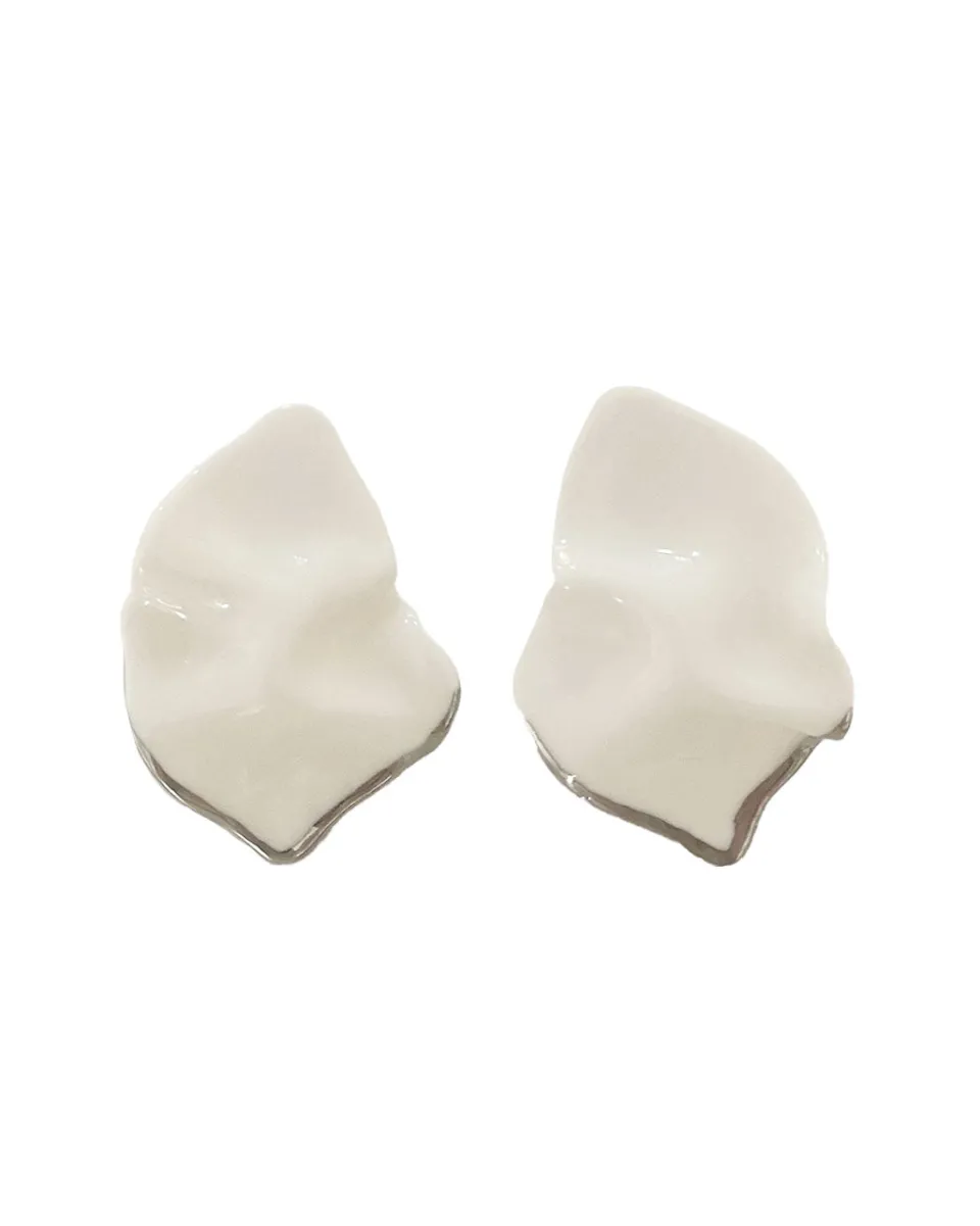 TA-DAAN Eride Ceramic Platinum Earrings