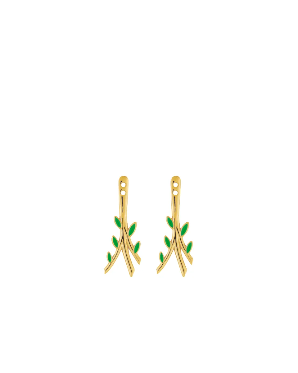 TA-DAAN Flower Stem back earrings