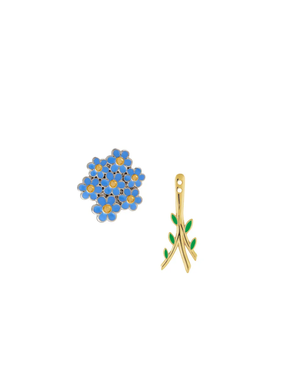 TA-DAAN Forget-me-not earrings combo - Set of 4