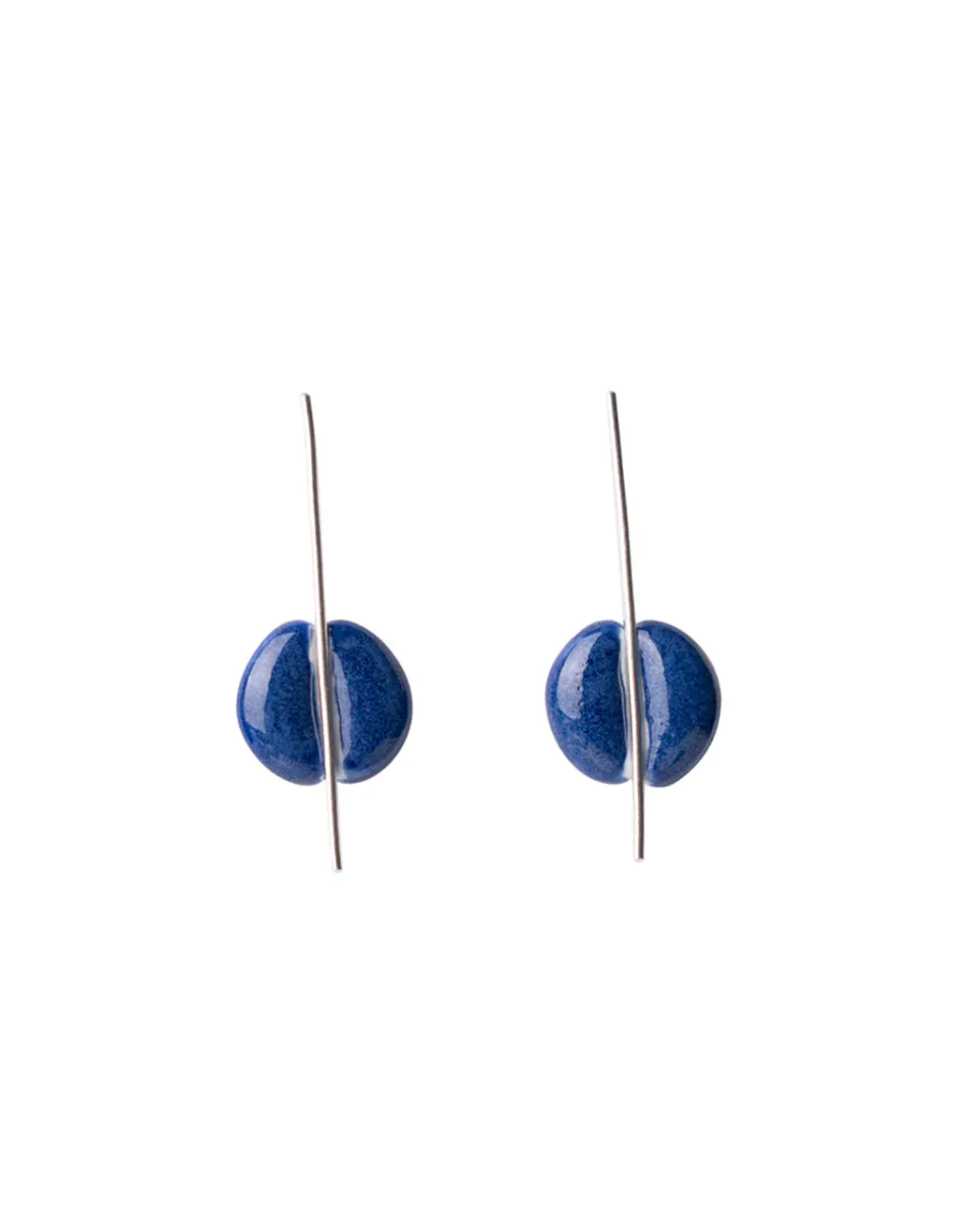 TA-DAAN GL Porcelain and Silver Earrings