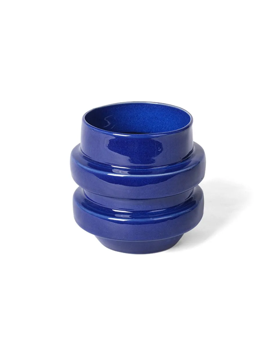 TA-DAAN Glazed Boia Clay Pot - Blue