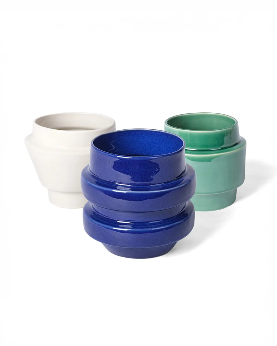 TA-DAAN Glazed Boia Clay Pot MIX - Set of 3 (-16%)