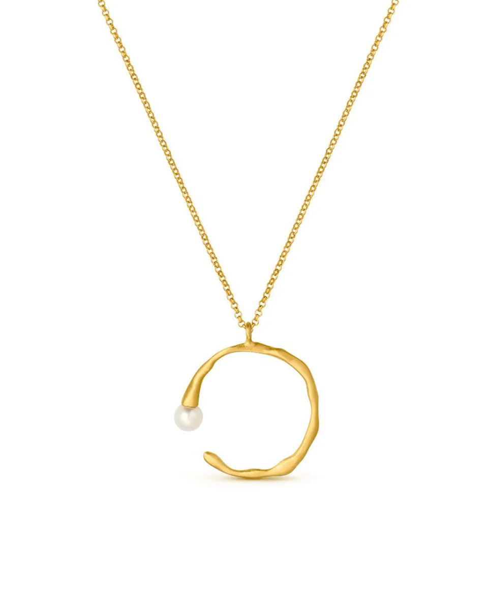 TA-DAAN Golden Eclat circle Necklace