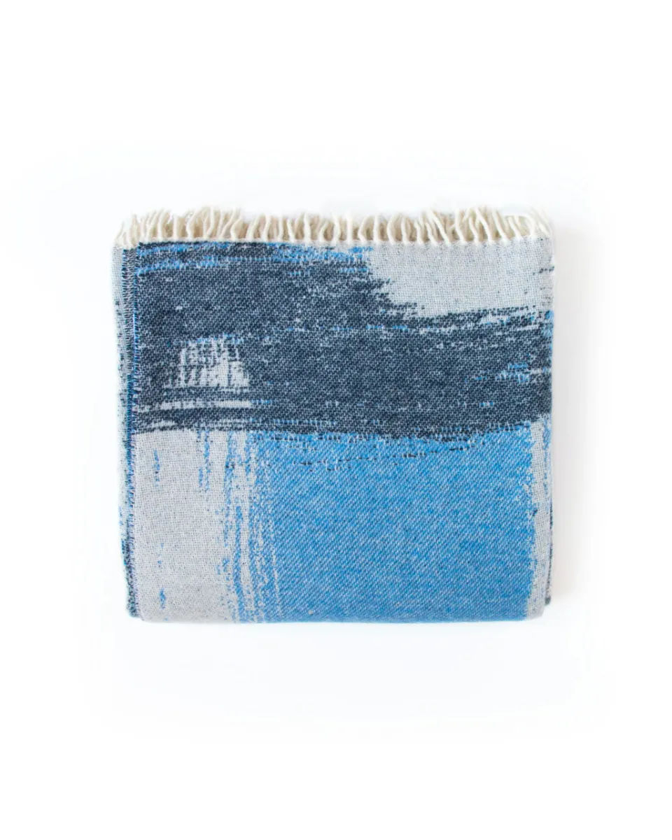 TA-DAAN Graffiti Blue Blanket