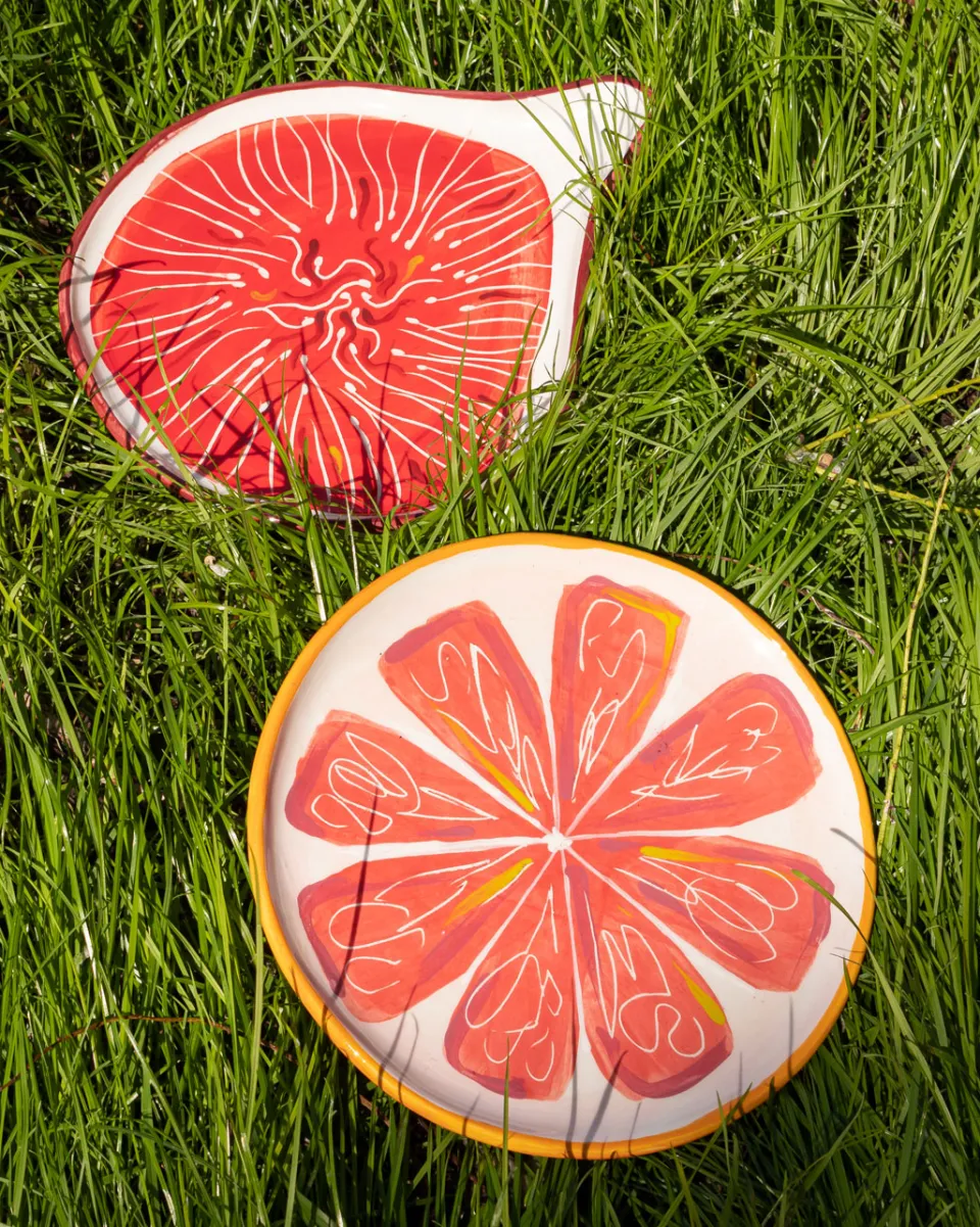 TA-DAAN Grapefruit Large Plate