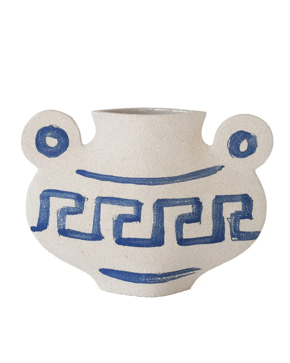 TA-DAAN Greek' Ceramic Illustrated Vase