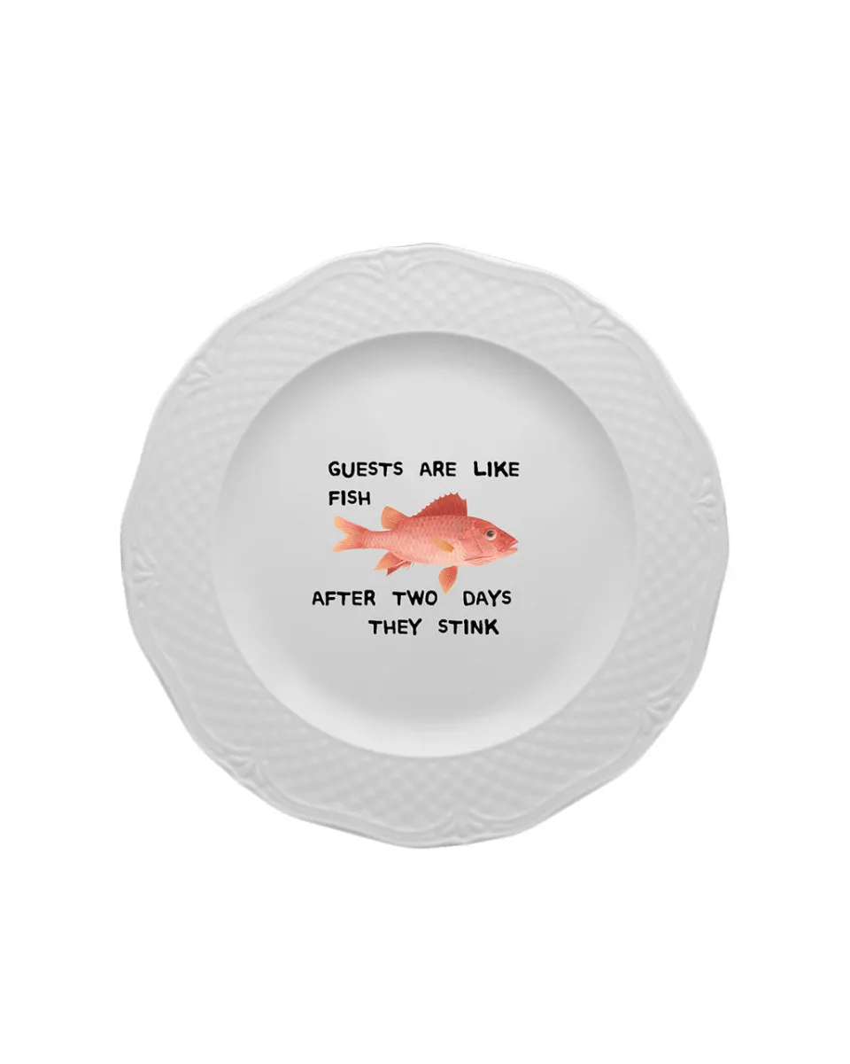 TA-DAAN Guests are like fish Very Ugly Plate