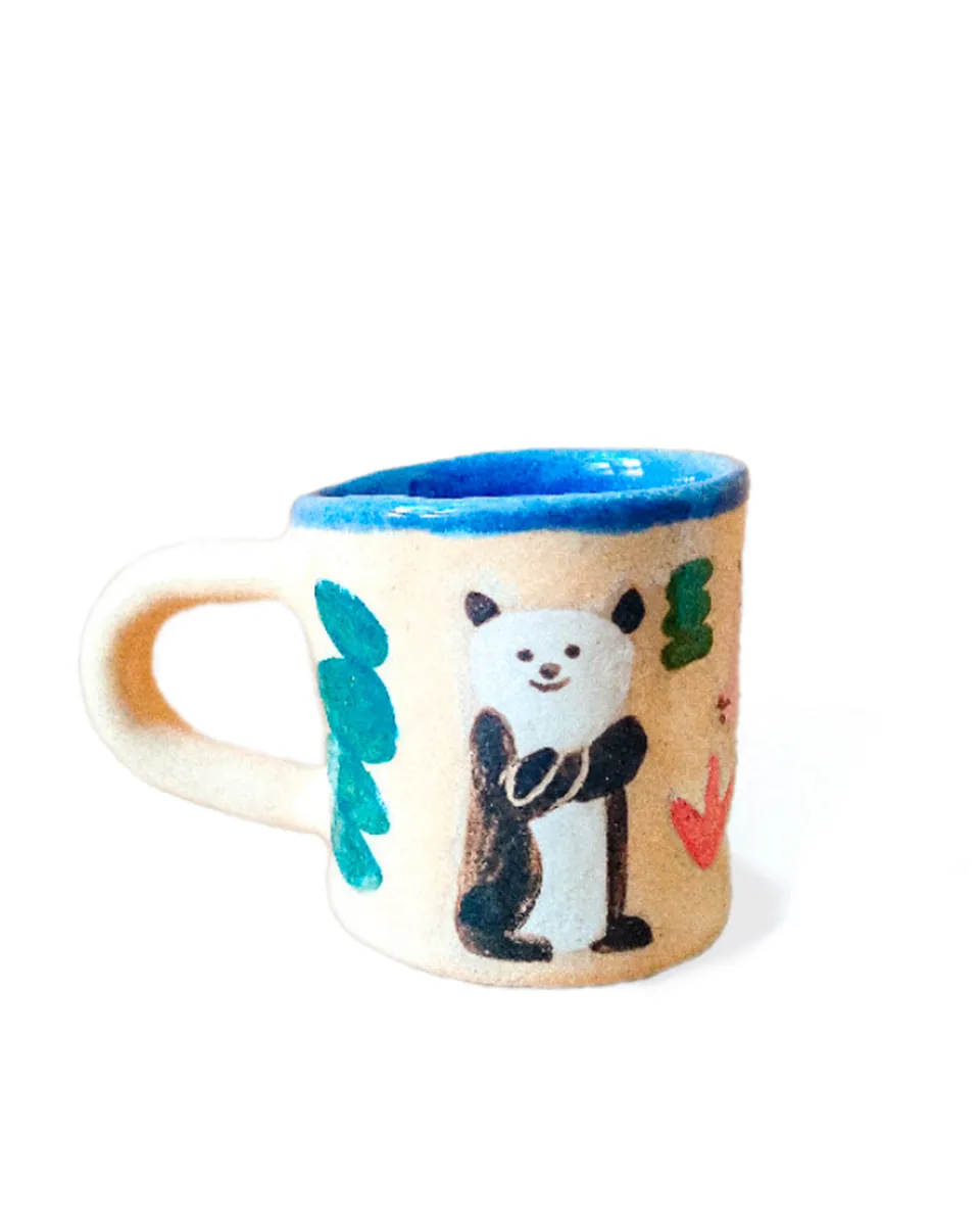 TA-DAAN Hand-Painted Panda & Croco Paradise Coffee mug