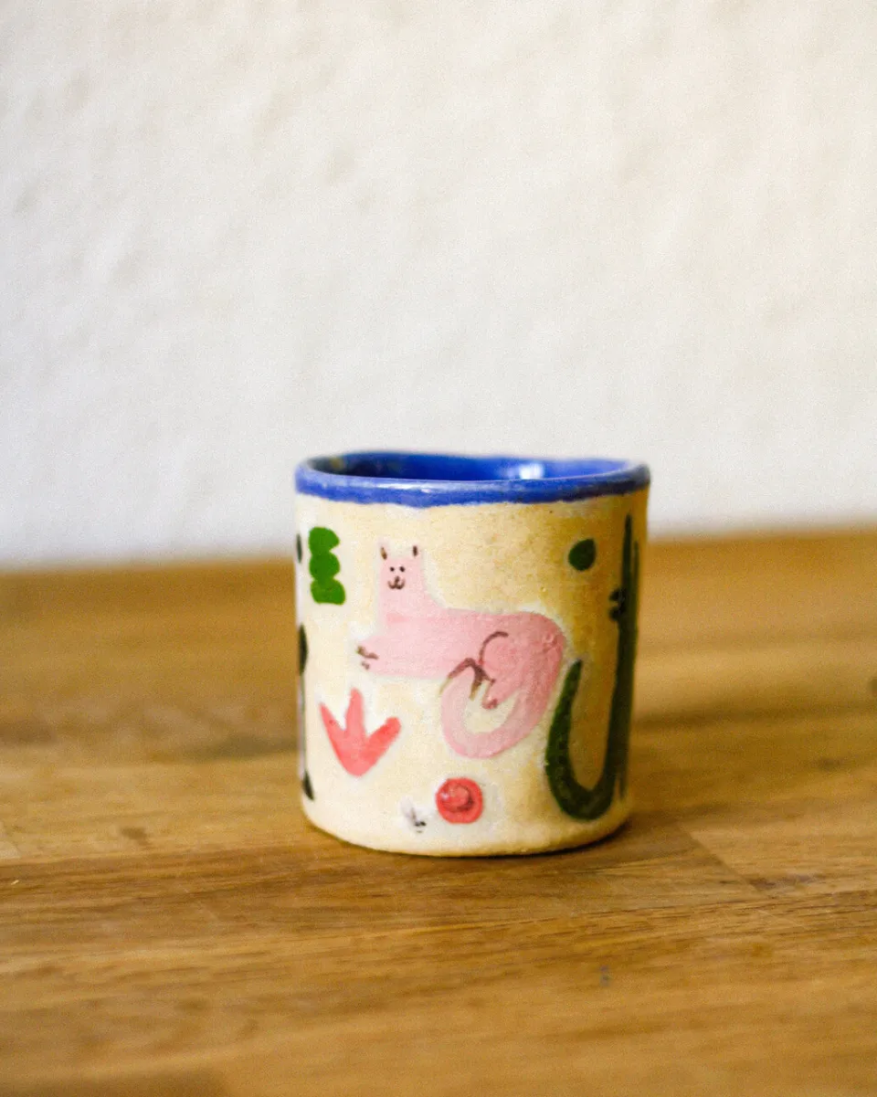 TA-DAAN Hand-Painted Panda & Croco Paradise Coffee mug