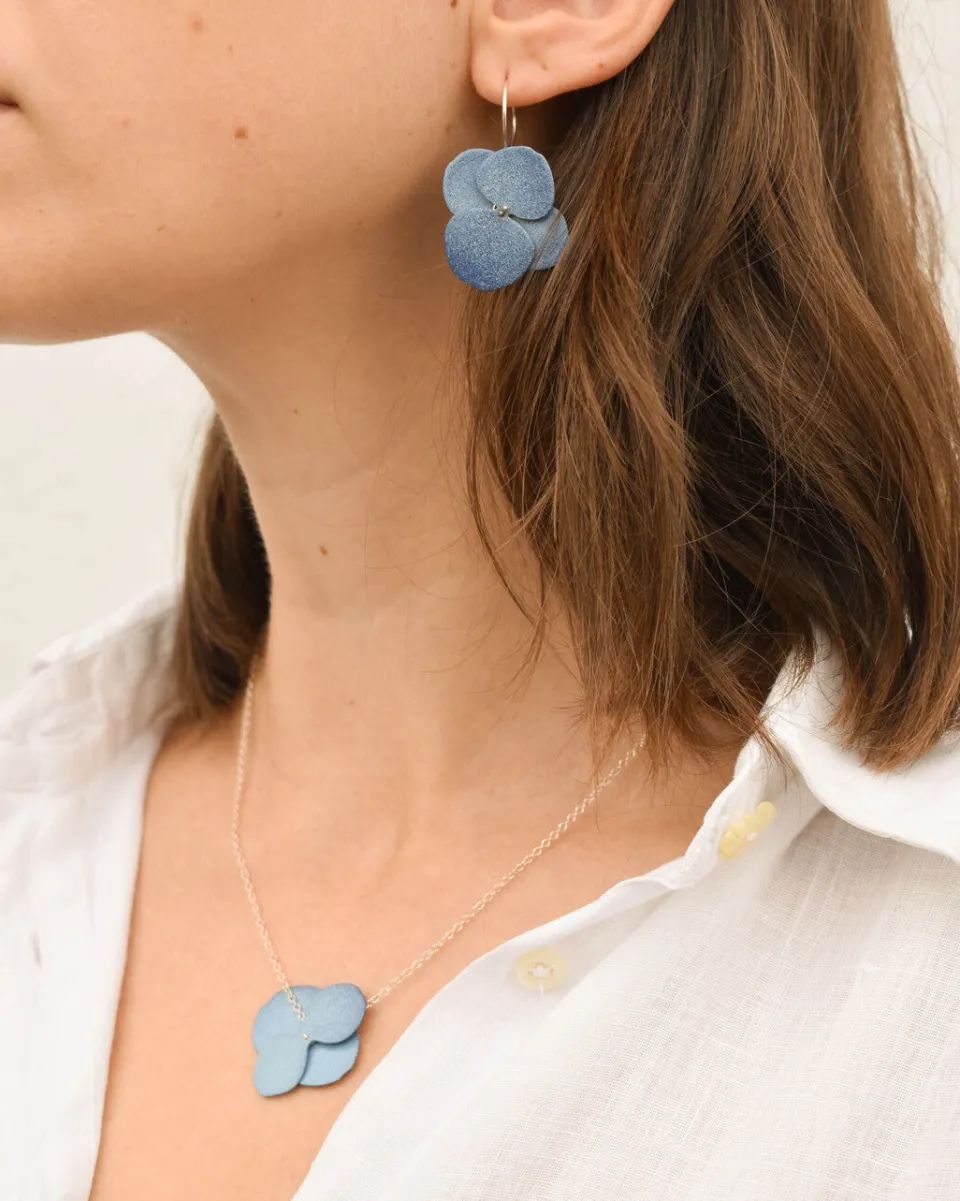 TA-DAAN Hortensia herbarium Earrings
