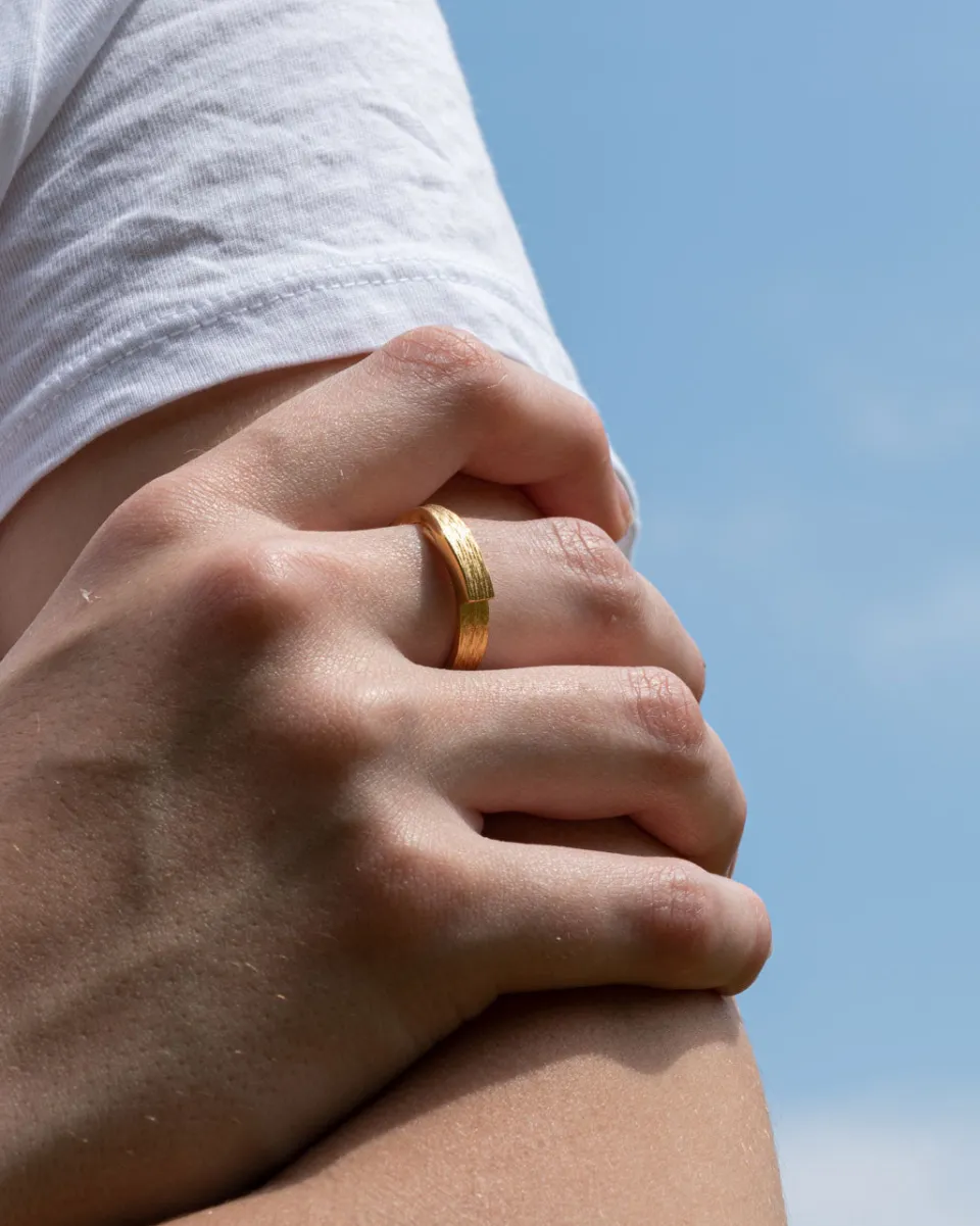 TA-DAAN I ring textured small