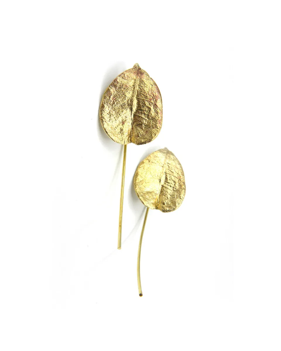 TA-DAAN Jasmine leaf large earrings